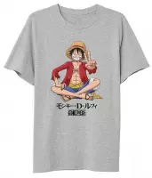 One Piece T-Shirt Luffy Sitting Size M