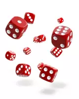 Oakie Doakie Dice dés D6 12 mm Solid - Rouge (36)