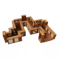 Warlock Tiles: Expansion Pack - 1 inch Town and Village Straight Walls