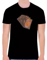 Magic The Gathering Heren Tshirt -M- Cards Wit