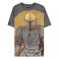 Star Wars Heren Tshirt -XL- The Mandalorian Grijs