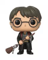 Special Edition - Harry Potter POP! Movies Vinyl Figure Harry with Firebolt & Feather 9 cm