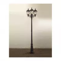 Lantaarnpaal Firenze Reggello zwart tuinlamp Konstsmide 7217-750