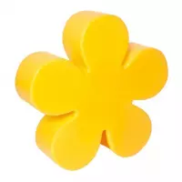 Design bloem geel verlicht