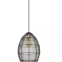 Hanglamp Madita 23x31cm zwart goud