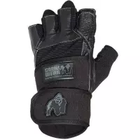 Gorilla Wear - Dallas Wrist Wraps - Sporthandschoenen Unisex - Zwart - Maat L