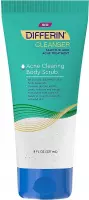 Differin Body Scrub - Face Scrub with Salicylic Acid Acne Clearing Improves Tone and Texture Prone Skin on Back Shoulders and Chest, White, 8 Oz