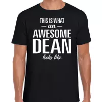 Awesome dean / geweldige decaan cadeau t-shirt zwart - heren -  bedankje / verjaardag / beroep shirt M