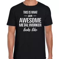 Awesome Metal worker / geweldige metaalbewerker cadeau t-shirt zwart - heren -  kado / verjaardag / beroep cadeau shirt XL