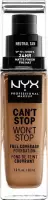 NYX Professional Makeup - Can't Stop Won't Stop Foundation - Natural Tan