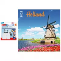Landen kalender 2022 Holland 30 cm - incl. 2 zelfklevende ophanghaken - Maandkalenders/jaarkalenders - Wandkalenders