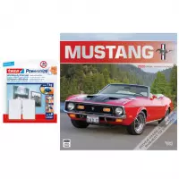Auto/sportauto kalender 2022 Ford Mustang 30 cm incl. 2 zelfklevende ophanghaken - Maandkalenders/jaarkalenders - Wandkalenders