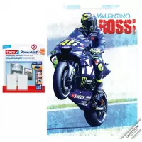Motor kalender 2022 Valentino Rossi VR-46 MotoGP Ducati 30 cm incl. 2 zelfklevende ophanghaken - Maandkalenders/jaarkalenders