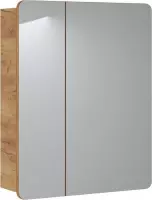 Spiegelkast Badkamer 75x60 cm – Bibi – Luxe Badkamer Spiegel Kast – Badkamerkast met Spiegel 3 schappen - Perfecthomeshop