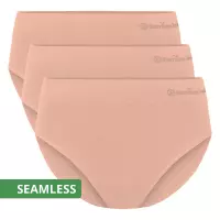 Seamless Full Briefs Belle (3-pack) - Roze XL