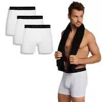 Bamboo Basics - 3-Pack Heren Bamboe Boxershorts Rico – Wit - M