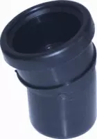 Binnenriolering - PP - manchetverbinding - bocht - 110 mm - 15° - m -s - zwart - SN4