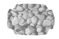 Kleine Wolke Stepstone neksteun 32x22 cm, grijs