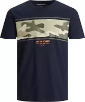 JACK&JONES JJSOLDIER BLOCK  TEE SS CREW NECK Heren T-shirt - Maat L