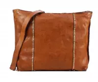 Campomaggi    Leren Dames Schoudertas / Handtas - C025850ND x 0007 - Cognac