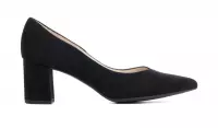 Peter Kaiser Dames Leren   Pumps / Schoenen - Blokhak  hoogte 6 cm - 67X11 - Zwart - Maat 41.5