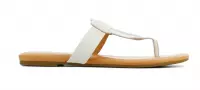 UGG Vrouwen Leren    Slippers /  Teenslipper - 1120040 - Wit - Maat 44