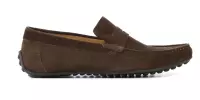 Giuseppe Maurizio Mannen Suède Loafers / Herenschoenen / Instapper - S20204 - Bruin - Maat 43