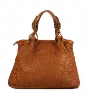 Marlon    Schoudertas Dames / Handtas -  Leer - BS0774 - Cognac