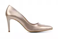 Giulia Pumps / Stiletto Dames / Damesschoenen - Imitatieleer    - Naaldhak hoogte 9 cm - Giulia 8 led - Goud - Maat 37