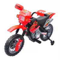 Elektrische kinderfiets Motorfiets – rood