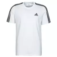 adidas adidas Essentials 3-stripes  Sportshirt - Maat M  - Mannen - wit/zwart