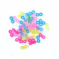 B-Deal Loomband S Clips - Kunststof - Rainbow