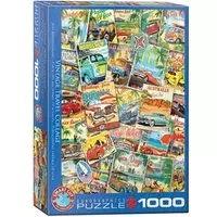 puzzel Eurographics Vintage Travel Collage 1000