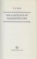 The Language Of Shakespeare