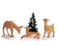 Lemax - Dad And Fawns - Set Of 4