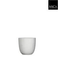 Mica Decorations- Binnenpot Rond ES/12 TUSCA H13D13.5 - Wit Mat