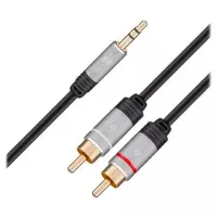 Goobay Plus 3.5mm / 2 x RCA Male Stereo Kabel - 5m