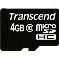 Transcend MicroSDHC 4GB Class 10 - [TS4GUSDHC10]
