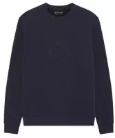 Ma.Strum Heren Compass Sweater Donker Blauw maat L