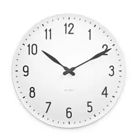 Arne Jacobsen Station Clock Wandklok Wit - Ø 48 cm 43663