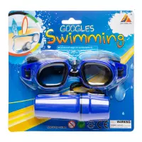 Lg-imports Zwembril Met Brillenkoker Blauw One-size