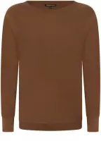 Tramontana | Basic Trui met Sierknoopsluiting | Hazelnut | Maat XL/XXL | Trui Dames