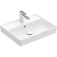 Villeroy & Boch Collaro wastafel 55x44cm met overloop 1 kraangat wit 4A335501