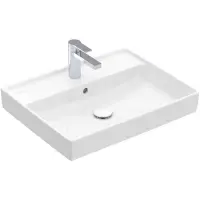 Villeroy & Boch Collaro wastafel onderzijde geslepen 60x47cm met overloop 1 kraangat ceramic+ wit 4A336GR1