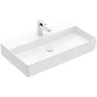 Villeroy & Boch Memento 2.0 wastafel voor handdoekhouders 80x47cm zonder overloop 1 kraangat wit 4A228101