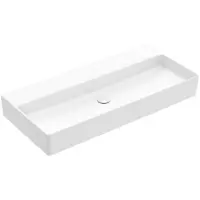 Villeroy & Boch Memento 2.0 wastafel voor handdoekhouders 100x47cm zonder overloop zonder kraangat wit 4A22A301