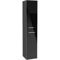 Villeroy & boch Avento kast hoog 35x176cm 2 deur rechts crystal black a89401b3