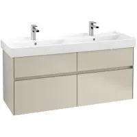 Villeroy & Boch Collaro wastafelonderkast 125.4x54.6cm 4 lades Soft grey c01300vk