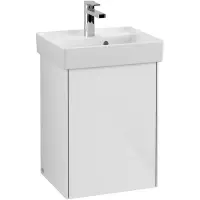 Villeroy & Boch Collaro wastafelonderkast 41x54.6cm 1 linksdraaiende deur Glossy white c00500dh