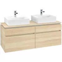 Villeroy & Boch Legato wastafelonderkast 140x55cm 4 lades Iep impresso b66900pn